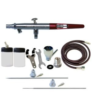 Double Action Set w/ Metal Handle (.55, .75, & 1.05mm heads) & 1/8"BSP Adapter