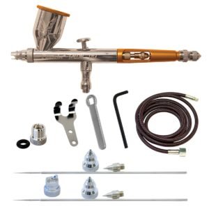 Gravity Feed Double Action Set w/ .25, .38 & .66mm heads & 1/8"BSP Adapter
