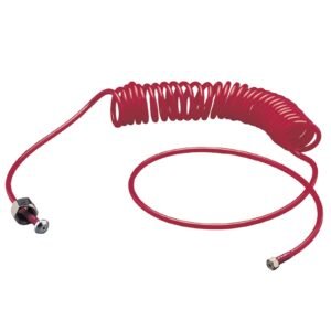 10' Coil Air Hose W/Couplings